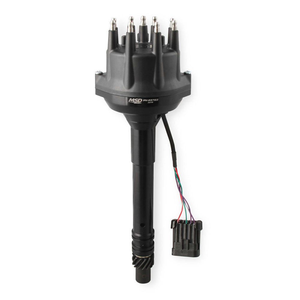 MSD Distributor Black Dual Sync Chevy Tall Deck, Chevy V8