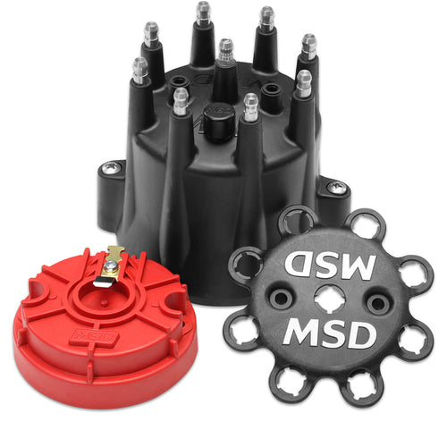 MSD Distributor Cap & Rotor Kit - Chevy V8 HEI 84336