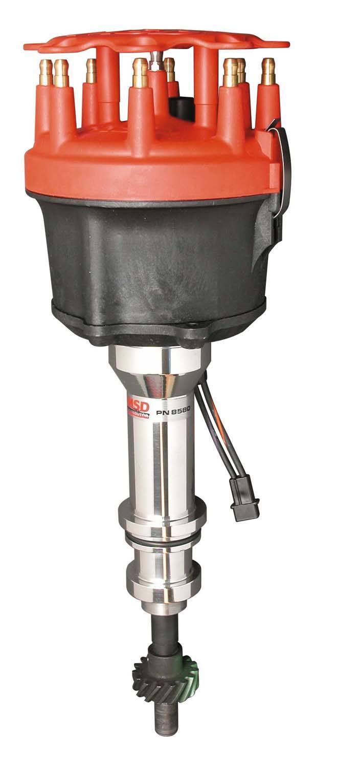 MSD Distributor w/Hydraulic Roller Steel Gear - Ford 351W