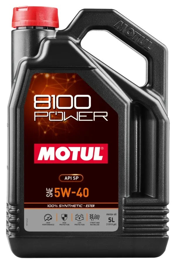 Motul 8100 Power 5w40 5 Liter Bottle 111809