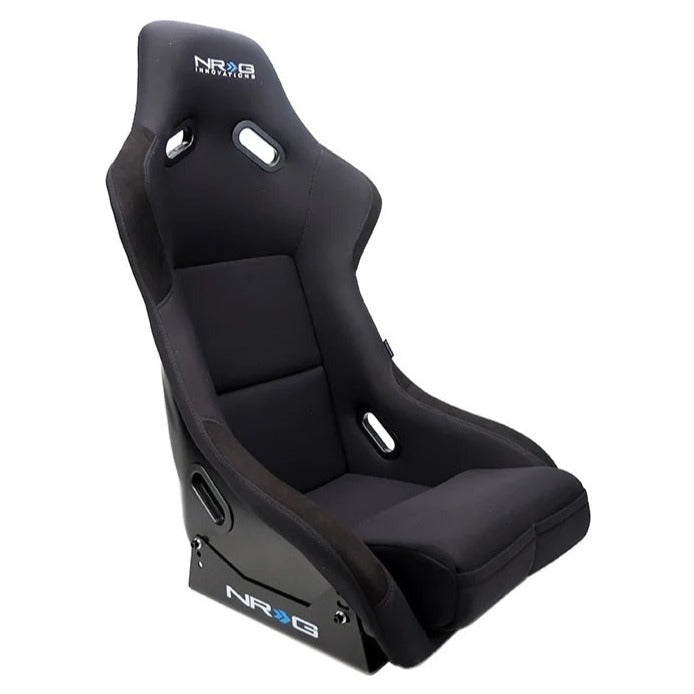 NRG Fiberglass Bucket FRP Seat (Large, Black))