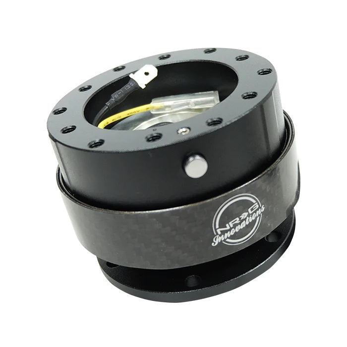 NRG Steering Quick Release 2.0 Black/Carbon Fiber
