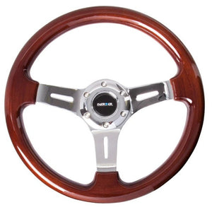 NRG Steering Wheel 330mm 1in Dish Classic Wood Grain