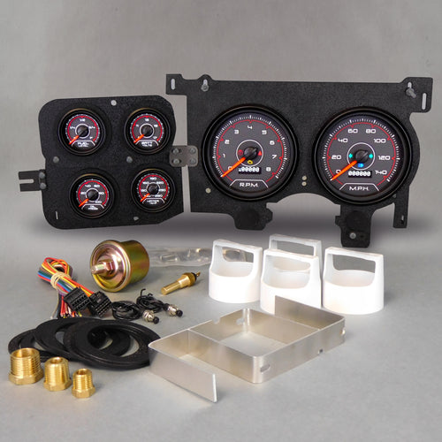 New Vintage Gauge Kit GM Truck 73-87 F/S CFR Red 73206-01