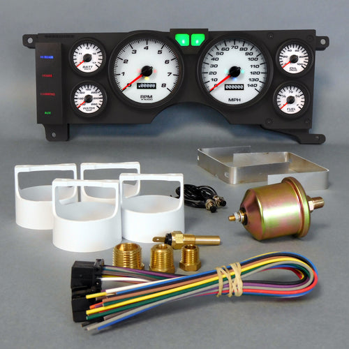 New Vintage Gauge Kit Mustang 78-86 Perf II Wht 79211-03