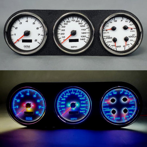 New Vintage Gauge Kit Dodge Truck 81-93 Perf II Wht 81021-03