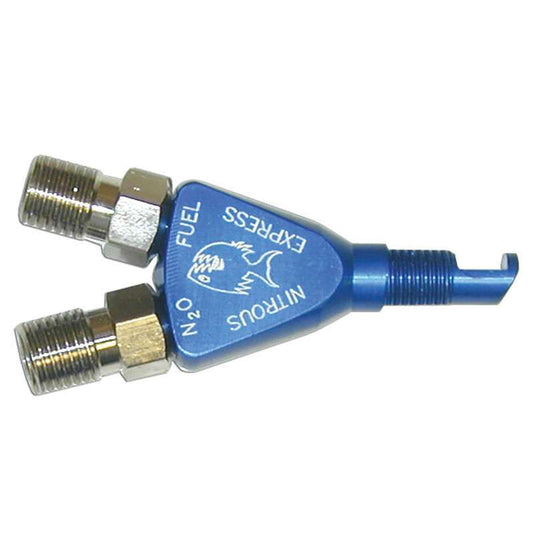 Nitrous Express 70000 Piranha Nitrous Nozzle Blue Anodized