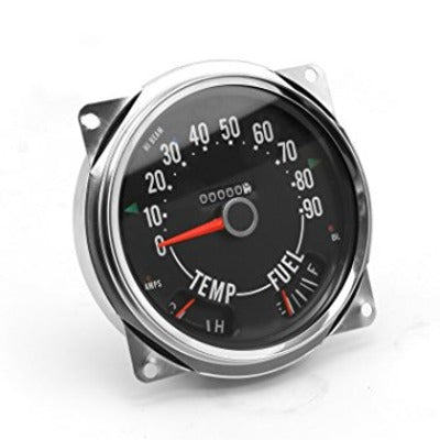 Omix-Ada Speedometer Cluster Assembly 0-90 mph 55-75 Jeep CJ 17206.04