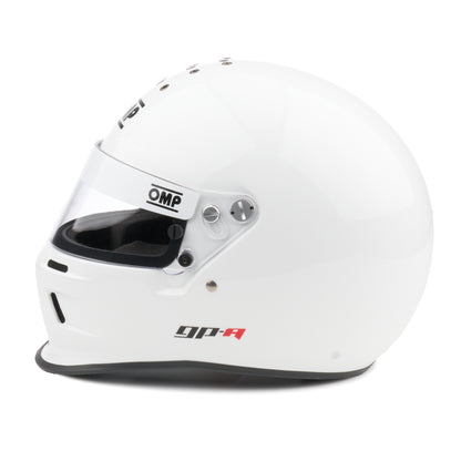 OMP GP-A Helmet SA-2025 (Side View, White)