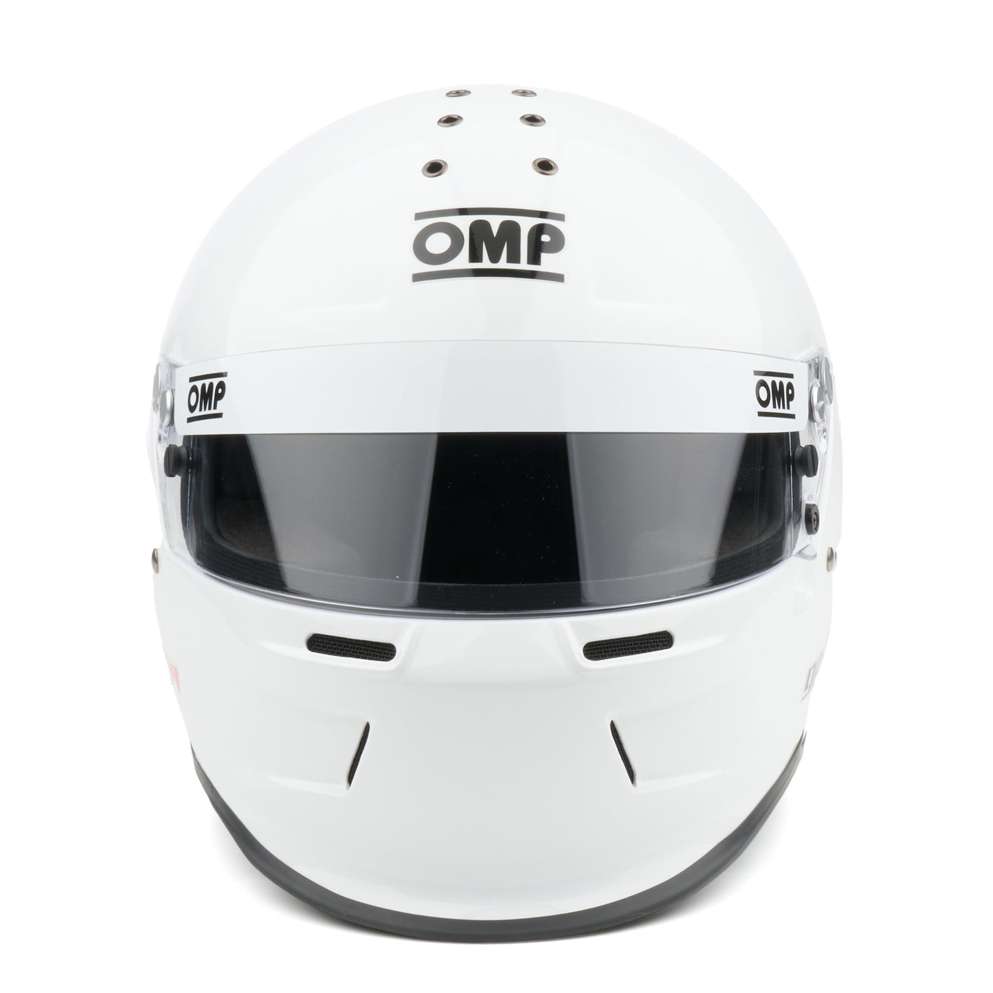 OMP GP-A Helmet SA-2025 (Front View, White)