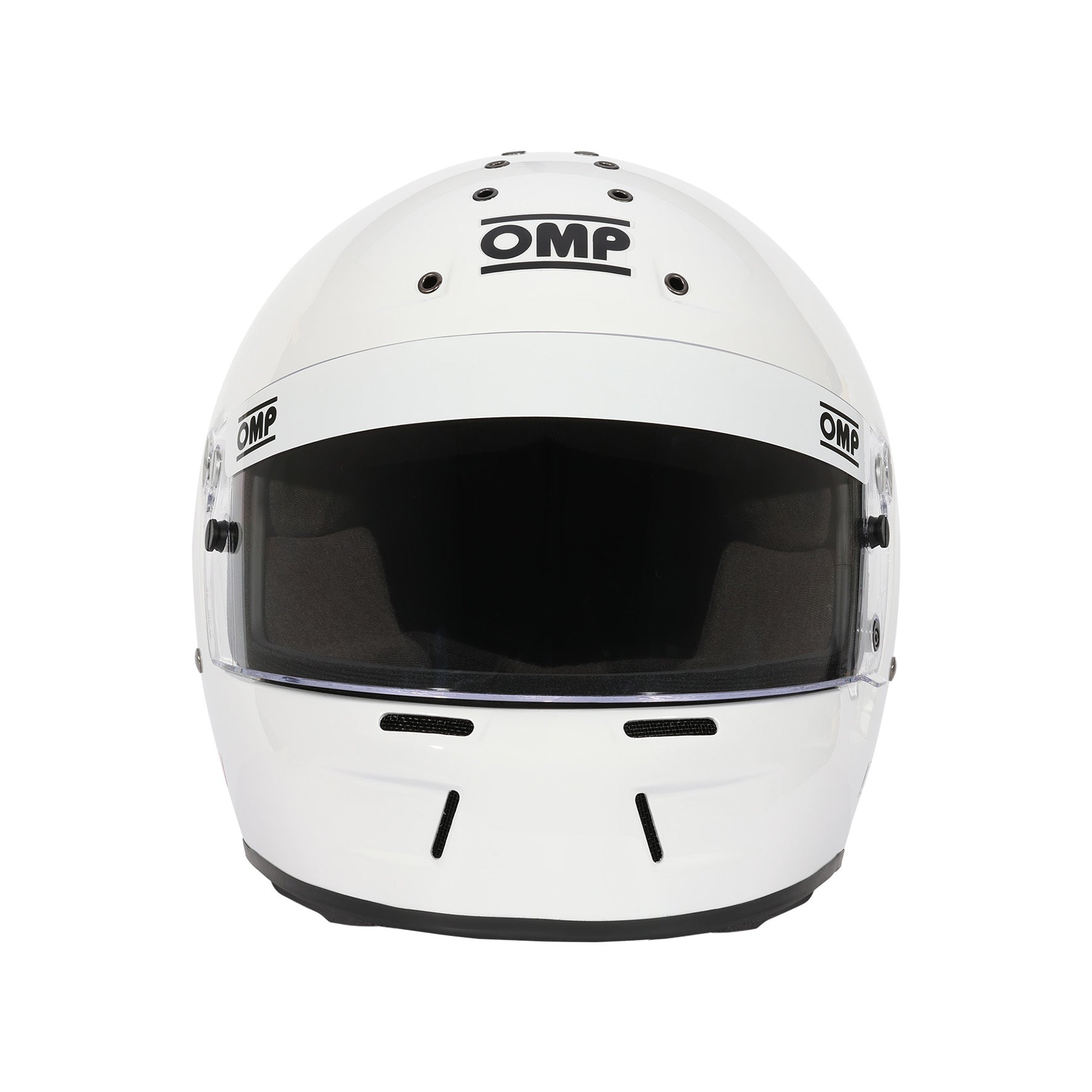 OMP GT-EV Helmet Snell SA-2025 (White, Front)