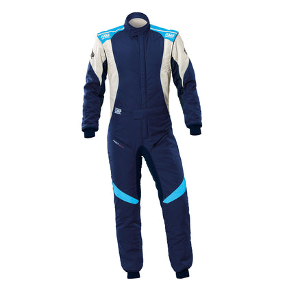 OMP First Evo Overall Driving Suit FIA (Blue/Cyan)