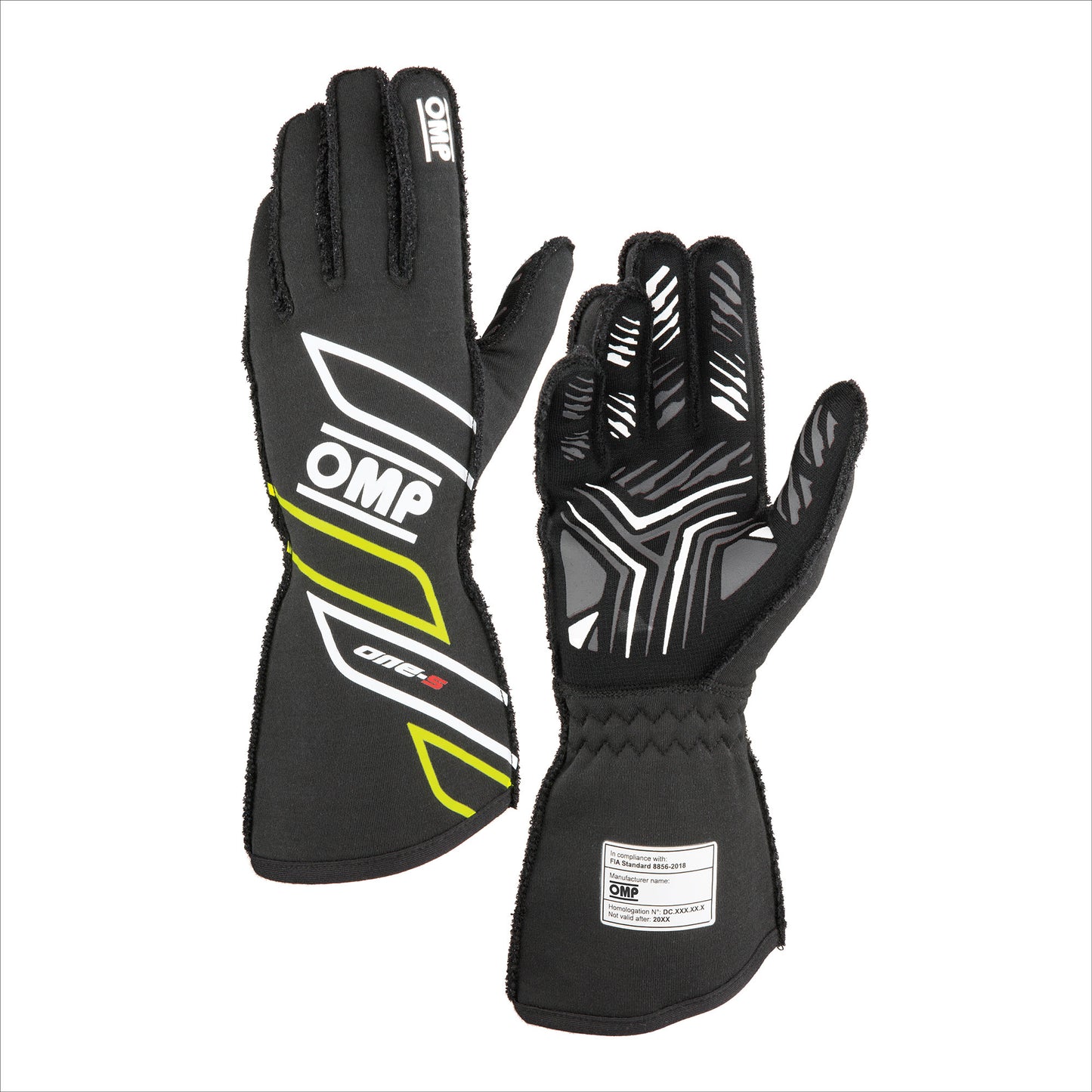 OMP ONE-S Gloves (Gray/Yellow)