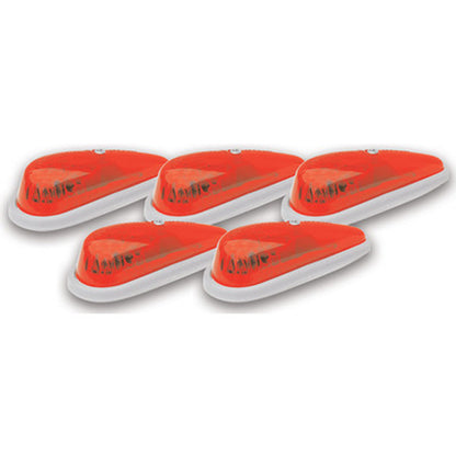 Pacer Hi-Five Cab Roof Lights Red Teardrop
