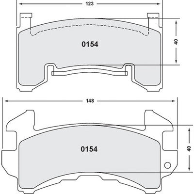 PFC Brake Pads Metric GM 0154.13.14.44