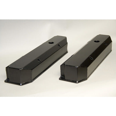 PRW Billet Rail Fab. Valve Covers - BBM Black 4044007