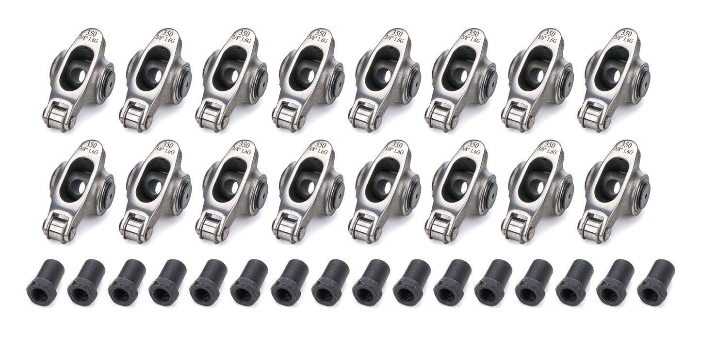 PRW SBC Vortec Roller Rocker Arms - 1.6 Ratio 3/8 Stud