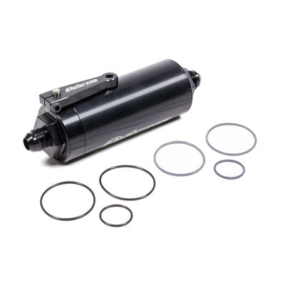 Peterson Fluid Fuel Filter -8AN 100 Micron w/Ball Valve 09-0625