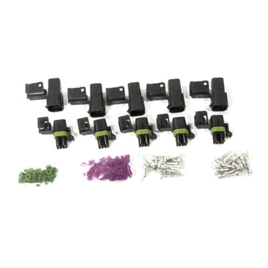 Painless 4 Circuit Square Connector Male & Female Weatherpack Kit 70464