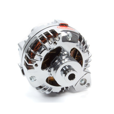 Powermaster Chrome Mopar 95 Amp Alter Double Groove Pulley 175091