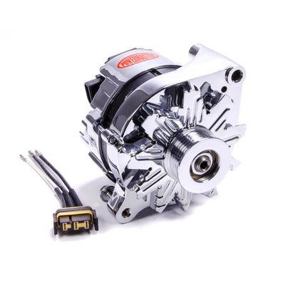 Powermaster Chrome Ford 2G 85 Amp Alternator 17735