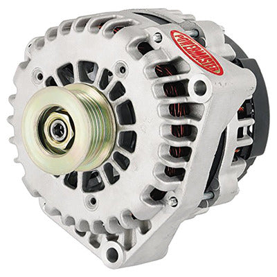 Powermaster 200 Amp Alternator Ford 6G Style Natural Finish 48516