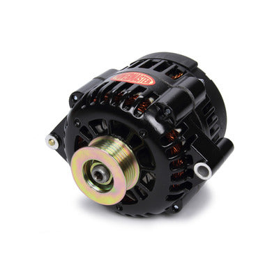 Powermaster 165 Amp Alternator GM AD 230 Style w/Black Finish 58414