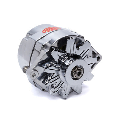 Powermaster Alternator GM 10SI 1V Pulley 100 Amp Polished 67127