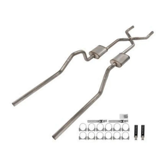 Pypes X-Pipe Crossmember Back Exhaust 65-70 Chevy B-Body SGB15S
