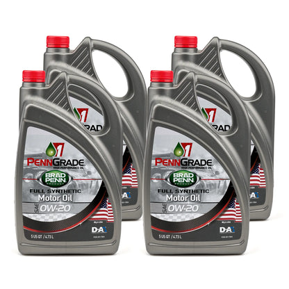PennGrade Motor Oil 0W-20 (5 Qt), Case of 4