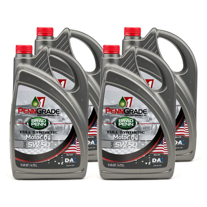 PennGrade Synthetic Motor Oil 5W-50 (5 Qt, Case of 4)