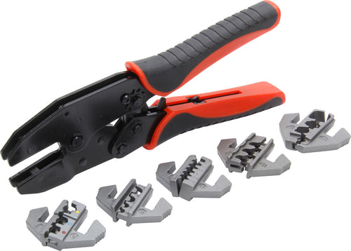 QuickCar Ratcheting Wire Crimper w/Dies 50-395