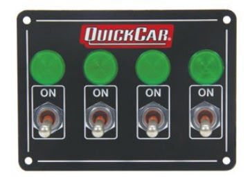 QuickCar Accessory Panel 4 Switch w/Pilot Weatherproof 50-718