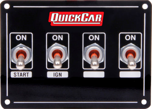 QuickCar Ignition Panel Extreme 4 Switch Single Ignition 50-7431