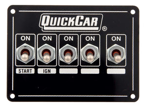 QuickCar Ignition Panel - Dual Ignition w/X-Over & Accessory 50-7711