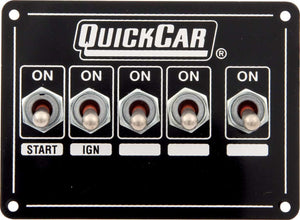 QuickCar Ignition Panel - Single Ignition w/Acc Switches 50-7731