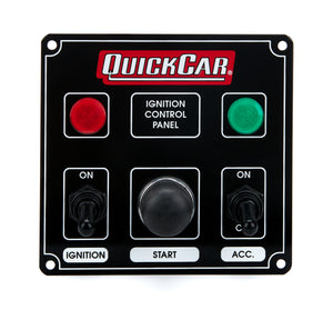 QuickCar Ignition Panel Black w/1 Acc. & Lights 50-822