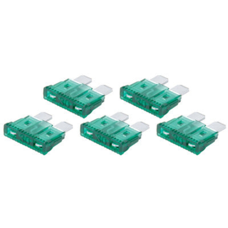 QuickCar 30 Amp ATC Fuse Green (5pk)