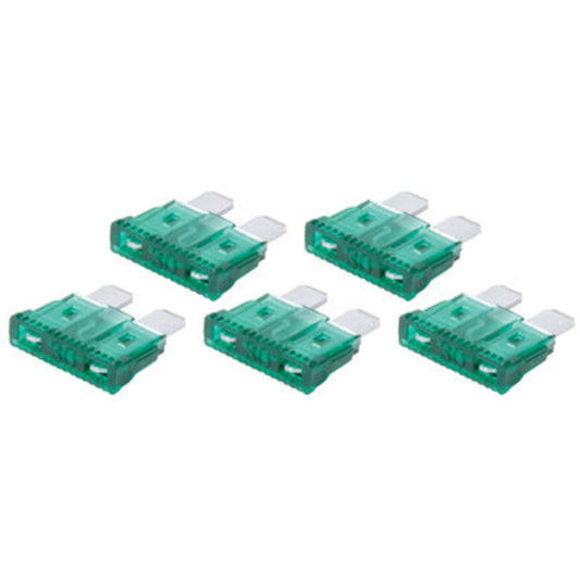 QuickCar 30 Amp ATC Fuse Green (5pk)