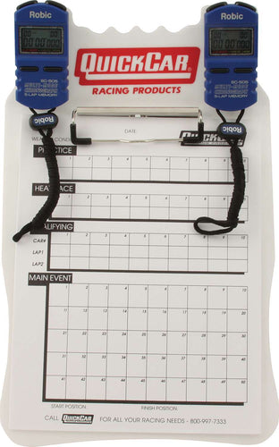 QuickCar Clipboard Timing System White 51-054
