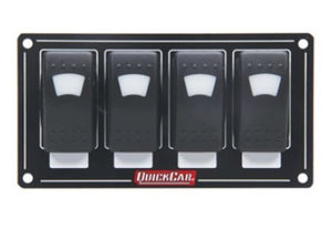 QuickCar Accessory Panel 4 Switch Rocker Lighted 52-717