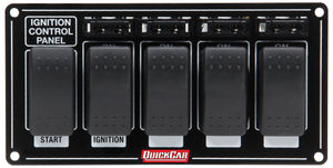 QuickCar Ignition Panel w/Rocker Switches & Fuses 52-863