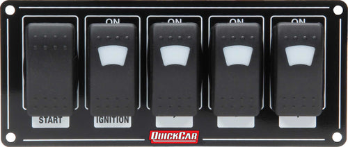 QuickCar Ignition Panel w/Rocker Switches & Lights 52-866