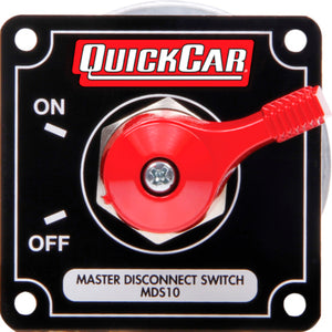 QuickCar Master Disconnect High Amp 4 Post Black Plate 55-013