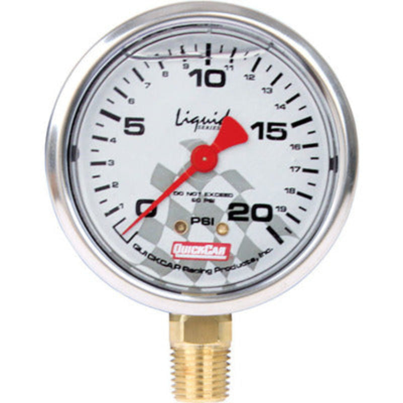 QuickCar Tire Pressure Gauge Head 0-20, Liquid Head Only 56-0021