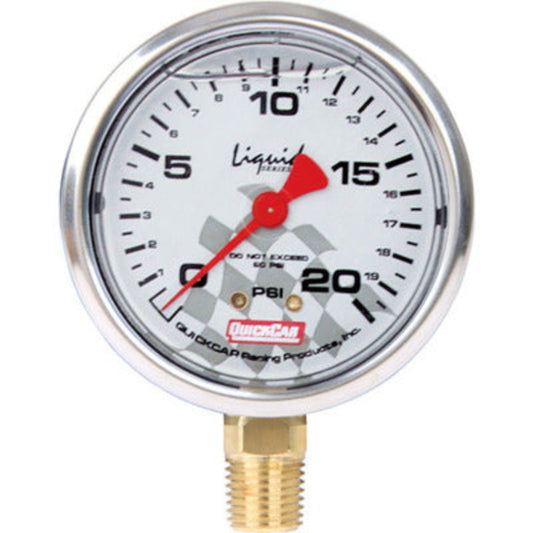 QuickCar Tire Pressure Gauge Head 0-20, Liquid Head Only 56-0021