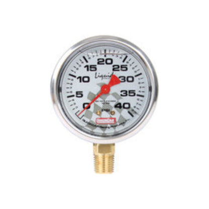 QuickCar Tire Pressure Gauge Head, Liquid-Filled 0-40 PSI 56-0041