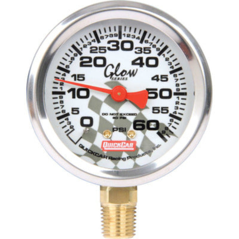 QuickCar Tire Pressure Gauge Head, 0-60 Glow Head Only