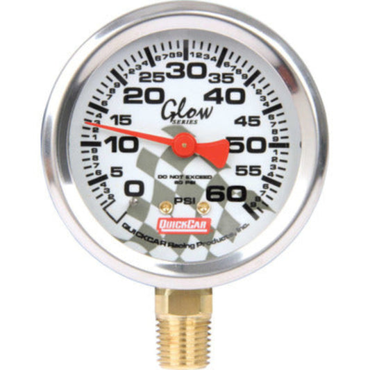 QuickCar Tire Pressure Gauge Head, 0-60 Glow Head Only