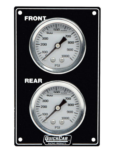 QuickCar Mini Brake Bias Gauge Panel Vertical Black 61-105